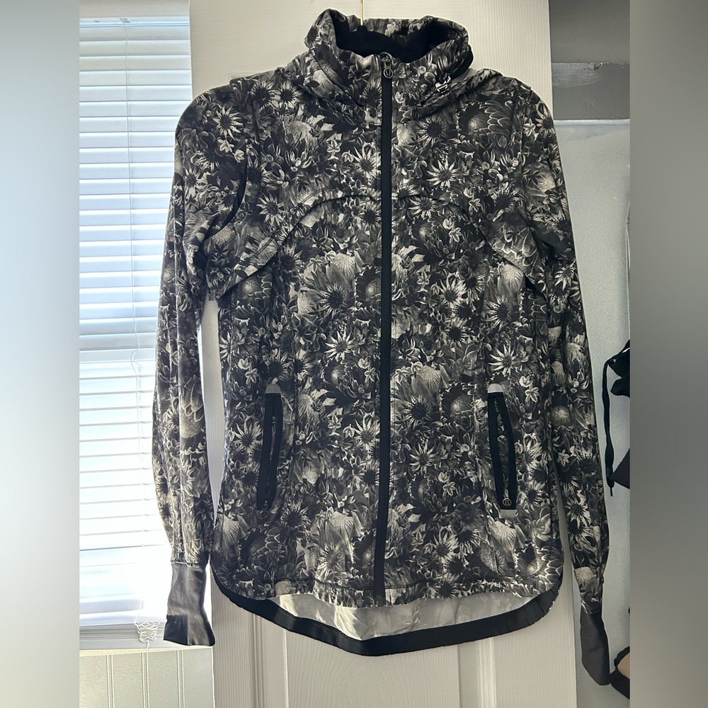 Lululemon floral zip up